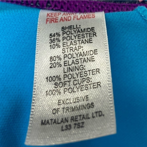 NWT Papaya Fluorescent Embroidery Bikini Women’s Size 16 Swimsuit Bathingsuit - Picture 10 of 12